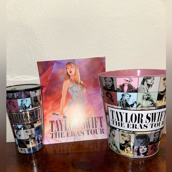 Taylor Swift The Update Tour Movie Large Popcorn Tin & Cup by - Limited Edition - Picture 2 of 12